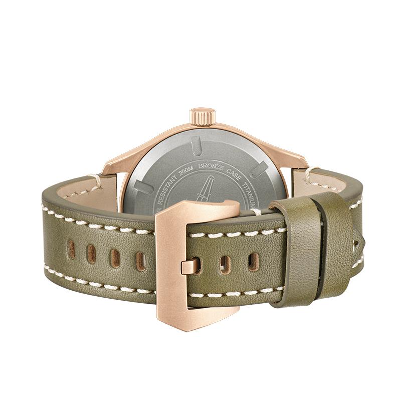 42mm Bronze Pilot NH38 Automatic Mechanical Watch B2006B